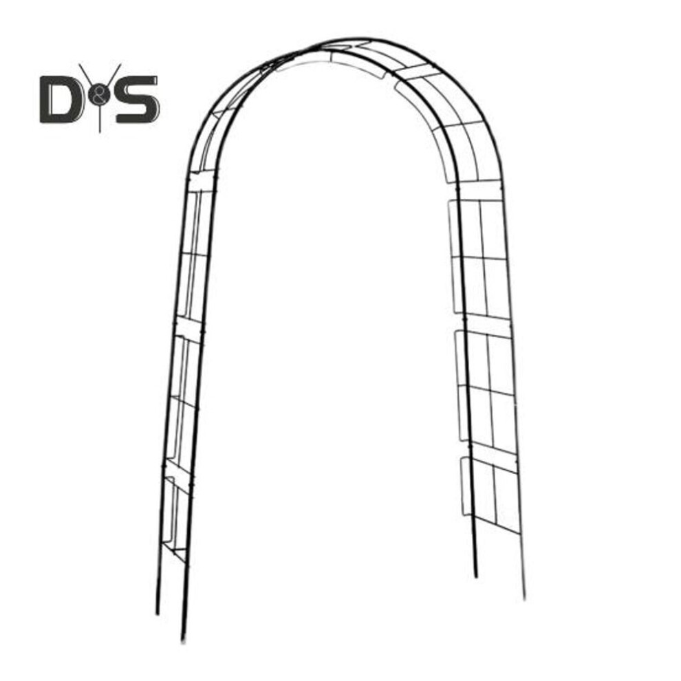 Metal Garden Arch For Climbing Plants Wedding Event Decoration Arch Frame Easy Assembly Curved Trellis For Roses Vines Balloons