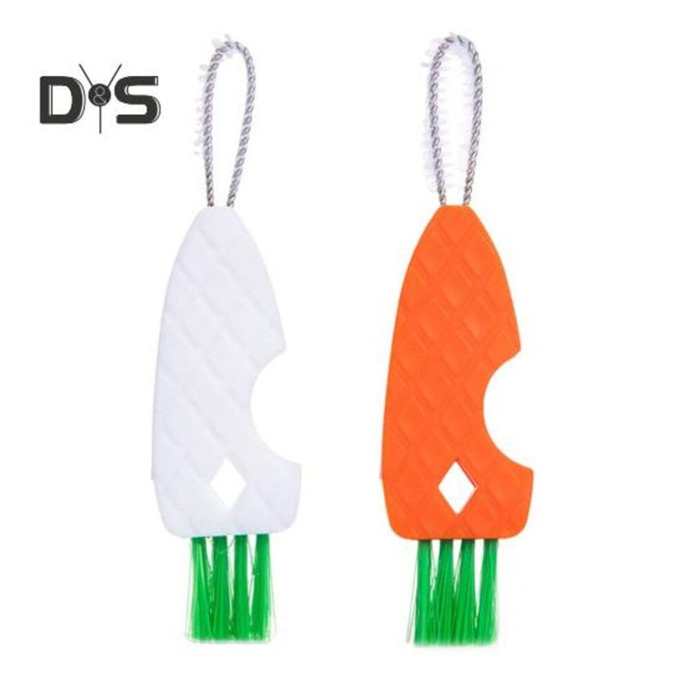 (multicolor) 2Pcs 3 in 1 Cup Lid Cleaning Brush Set Compact Design Multifunctional Mini Brush Baby Bottles Portable Cleaner