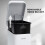 5L BATHROOM SLIM KITCHEN PEDAL RECTANGULAR BIN WASTE WITH SOFT CLOSING LID WHITE 5