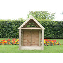 Buttercup Deluxe Firewood Log Store, Outdoor Fire wood, kindling and log shelter. Pressure Treated Timber