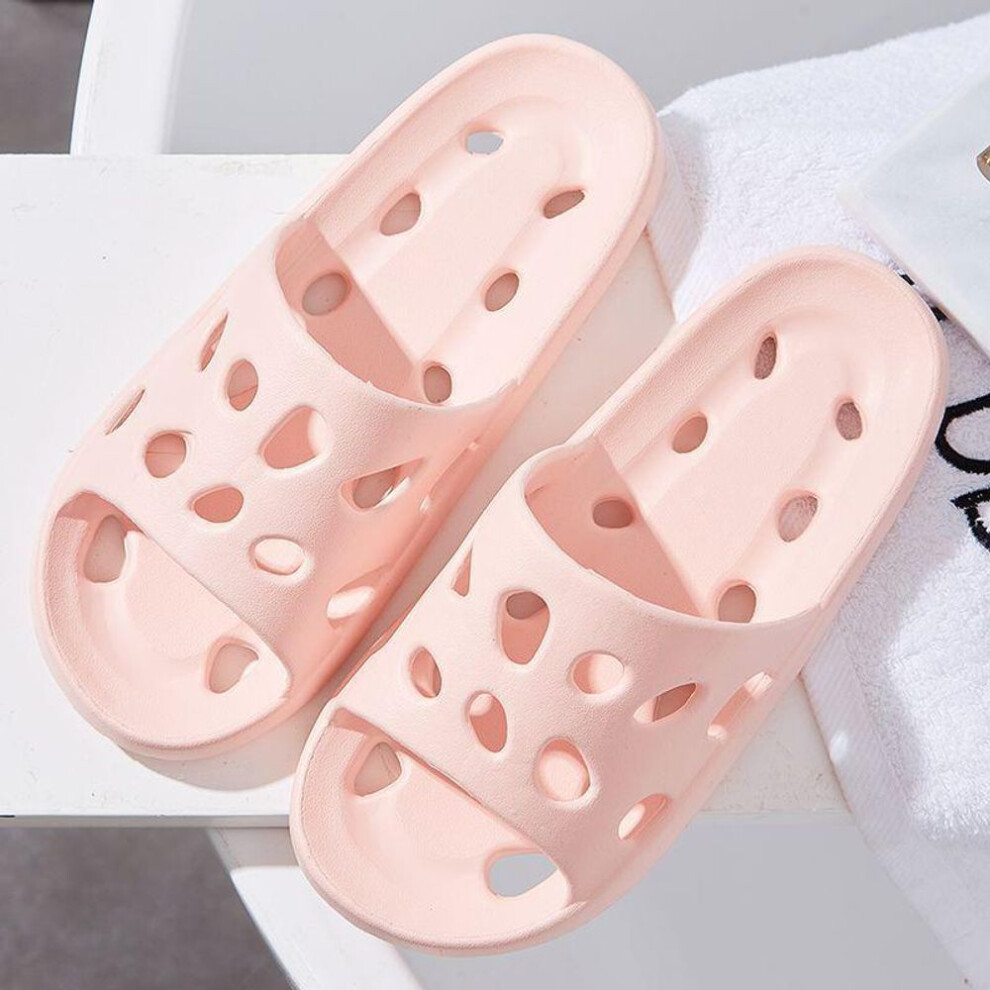 (pink, 36/37) Women's Outdoor Summer Thick-Soled Slippers: High-End Couples' and Bathroom Sandals.