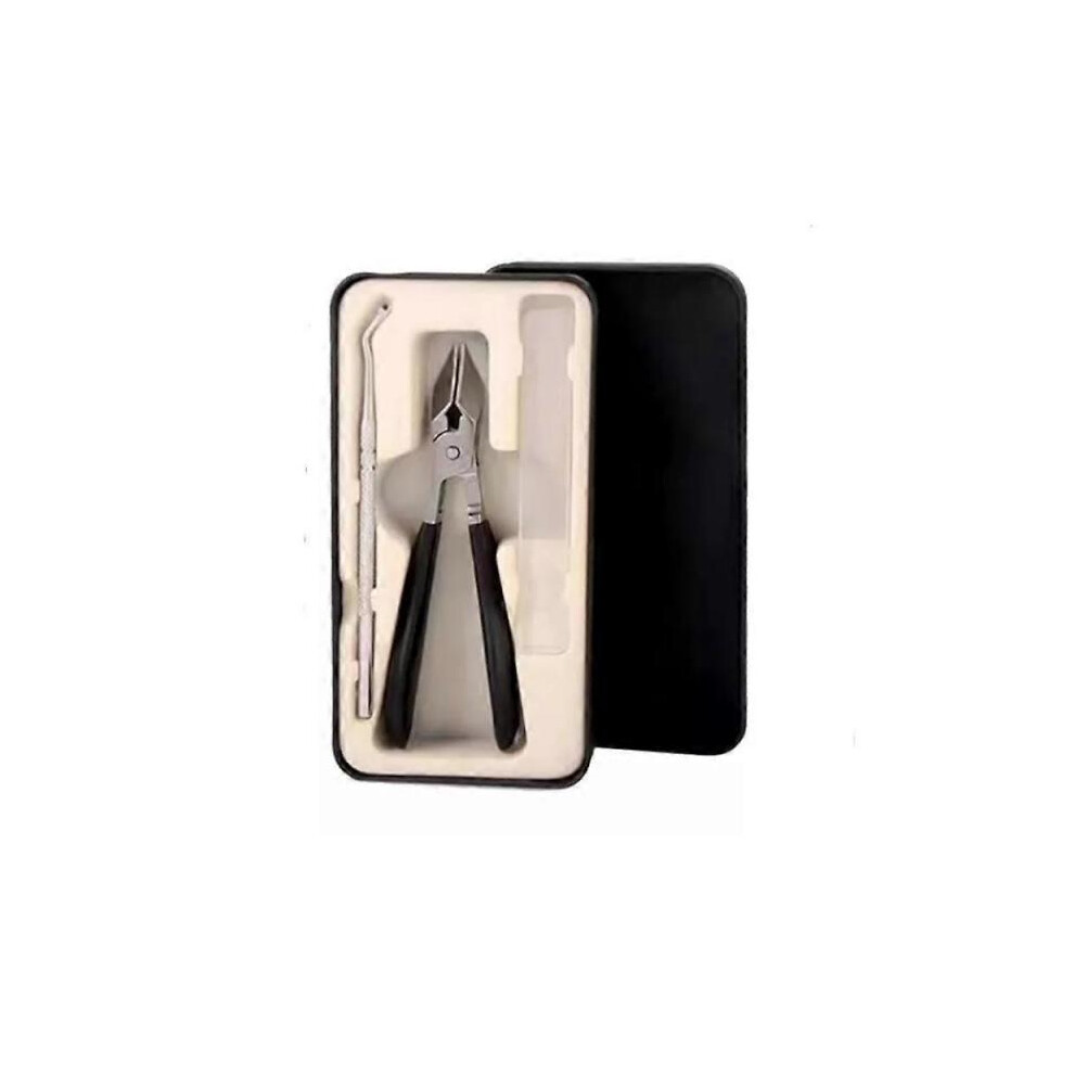 Black (Black) Wide Jaw Opening Anti-Splash Slanted Clipper,Slanted Nail Clippers No Splash