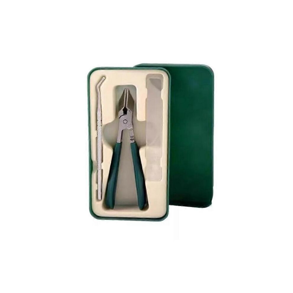 Green (Green) Wide Jaw Opening Anti-Splash Slanted Clipper,Slanted Nail Clippers No Splash