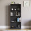 Vida Designs (Black) Cambridge 4 Tier Bookcase Shelf Office Storage 4