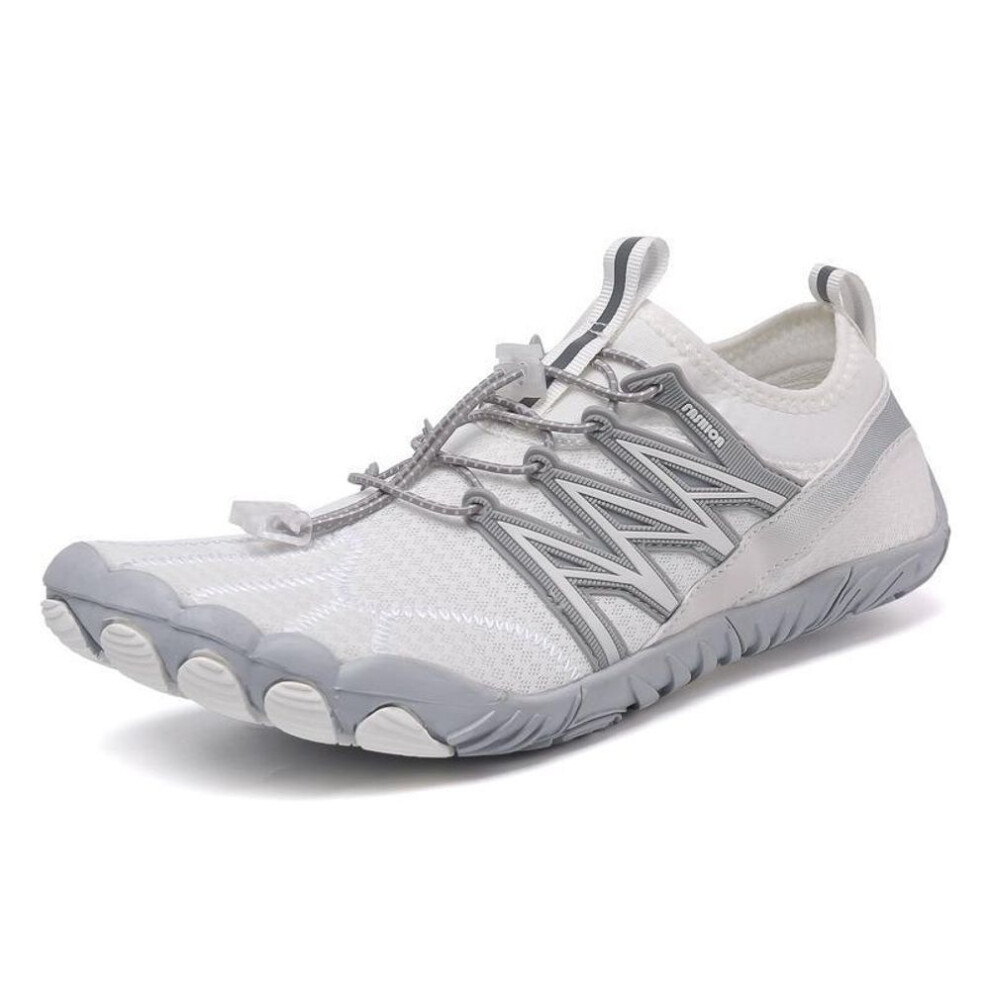 (white, 37) Large Size Outdoor Water Shoes for Men & Women - Summer Beach & Stream Five-Finger Wading & Leisure Shoes