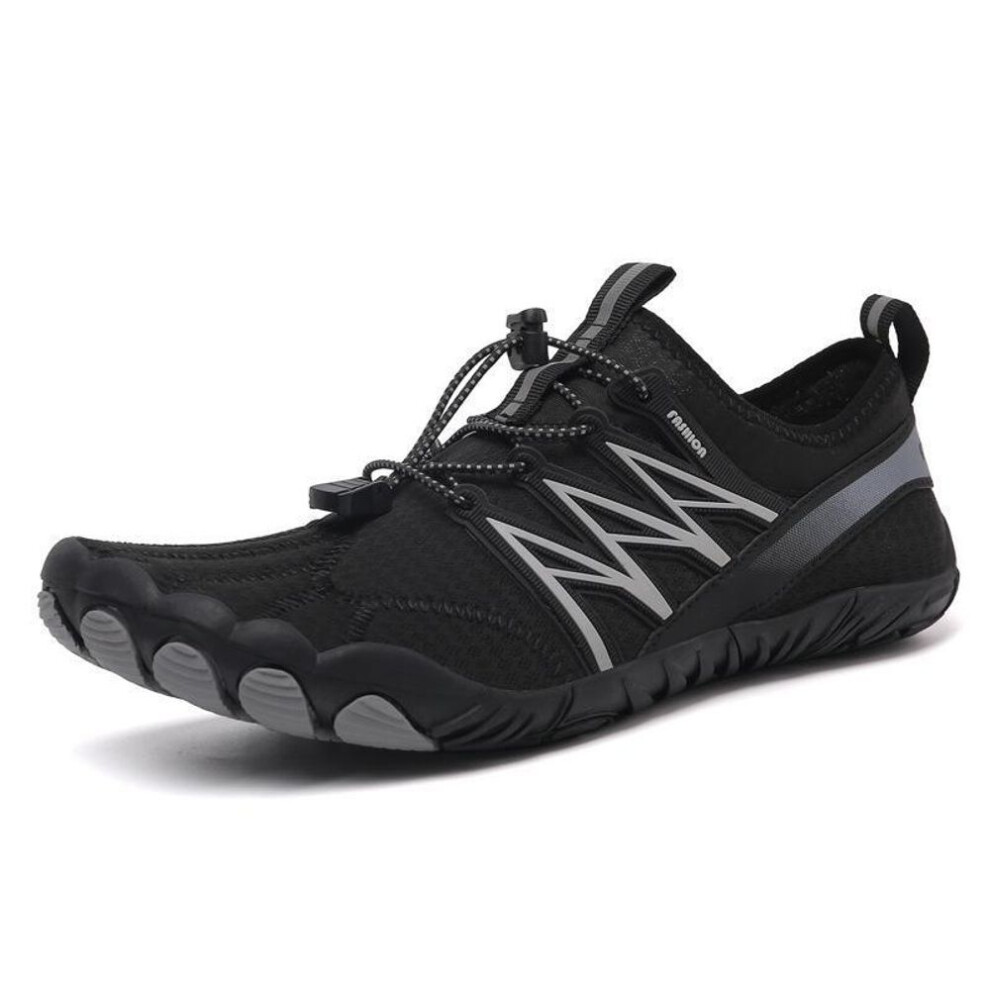 (black, 36) Large Size Outdoor Water Shoes for Men & Women - Summer Beach & Stream Five-Finger Wading & Leisure Shoes