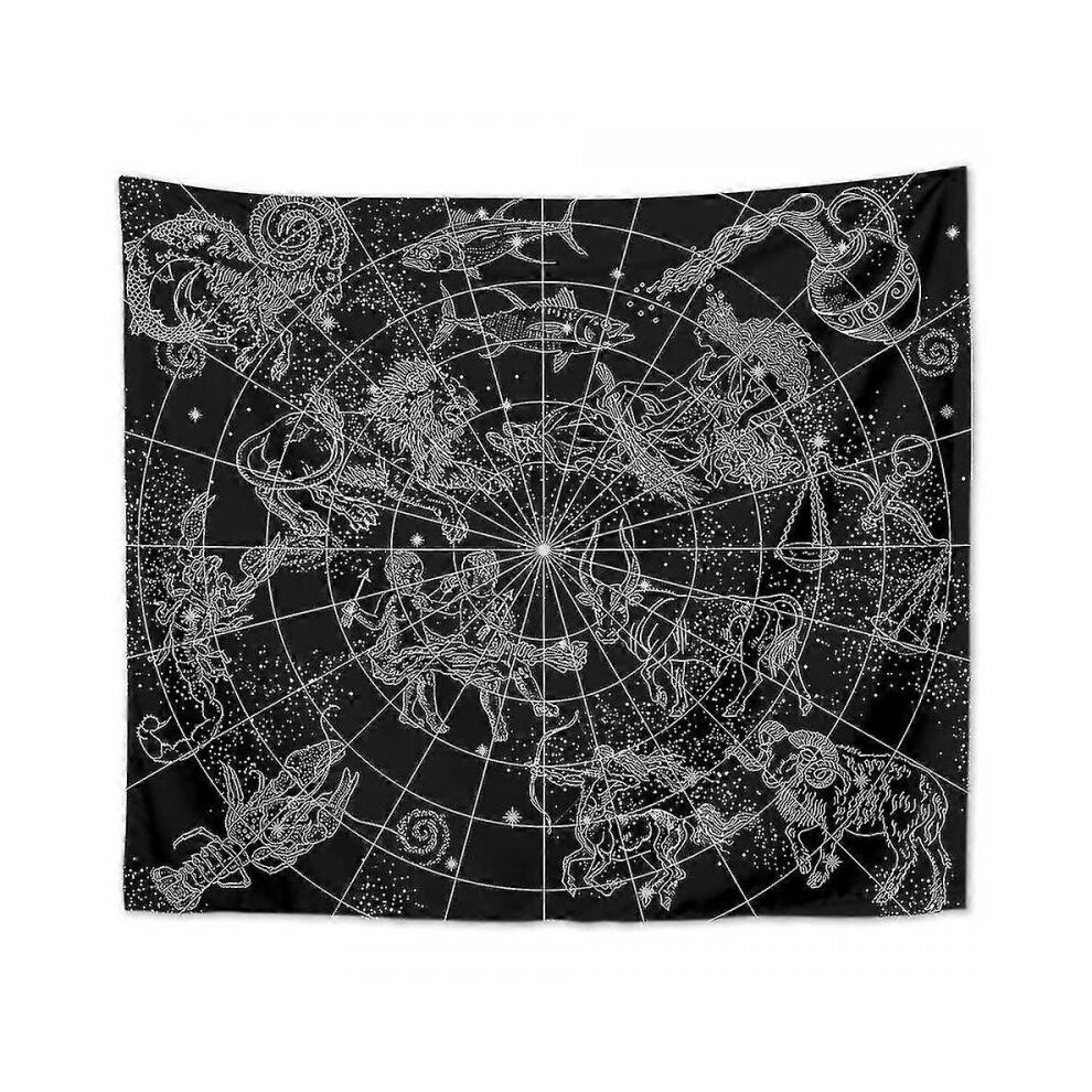 New (B) Altar Cloth Zodiac Witchcraft Alter Tarot Spread Top Cloth Wiccan Square Spiritual Sacred Cloth 51 X 59 Inches Gold/Silver