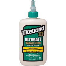 Titebond III Premium Wood Glue 237mL |Waterproof Wood Adhesive for Exterior & Interior Use |Strong Bond for Carpentry |Furniture Repair & DIY Projects
