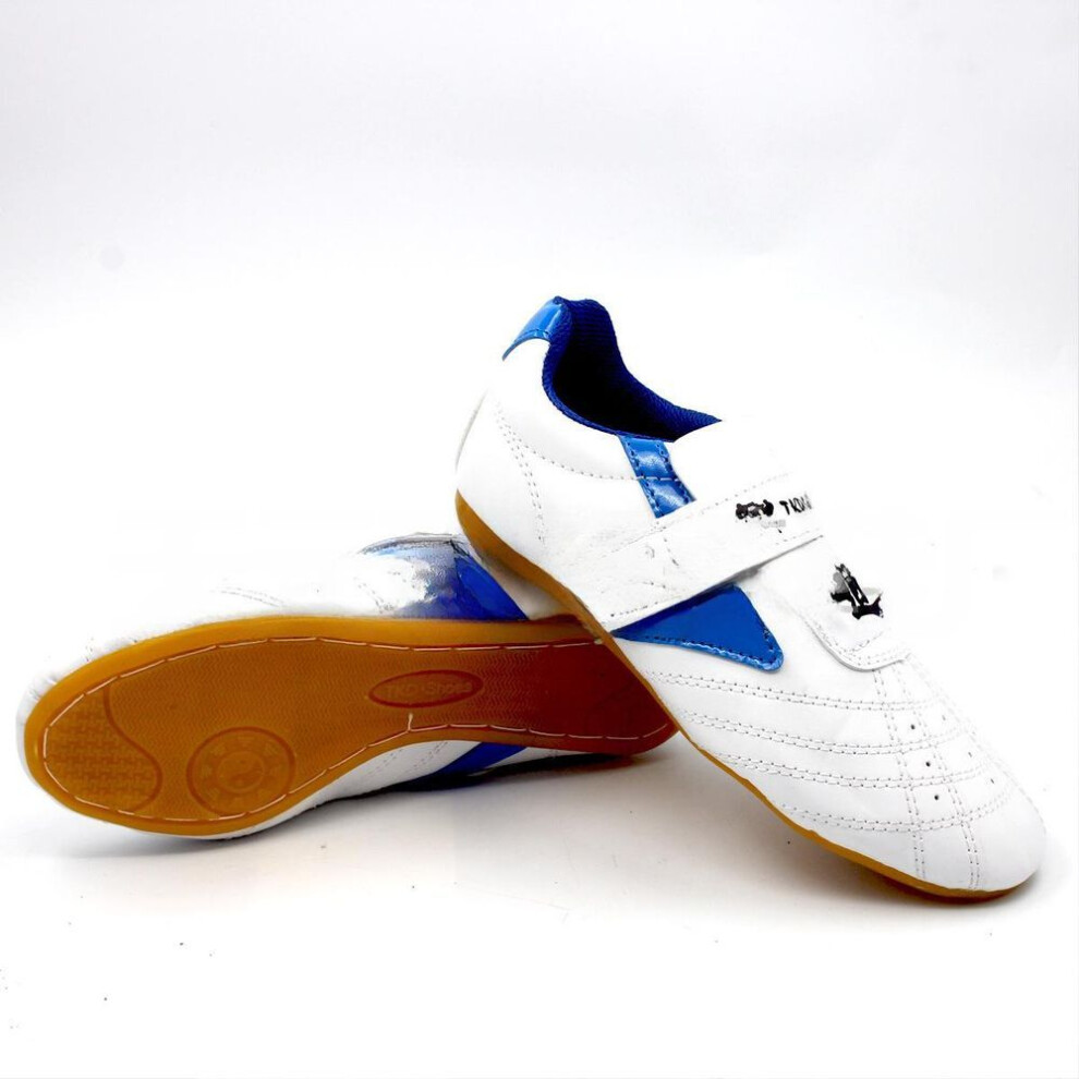 (blue, 29) Breathable Taekwondo Training Shoes With Soft Soles For Children, Women, And Men