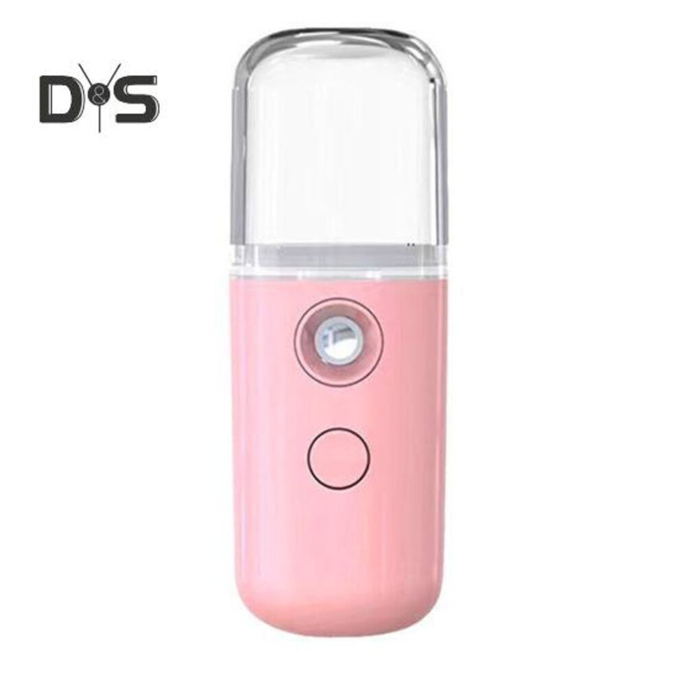 (pink) Mini Travel Steamer Cordless Usb Charging 30ml Water Tank Rapid Heating 1 Hour Handheld Garment Steamer