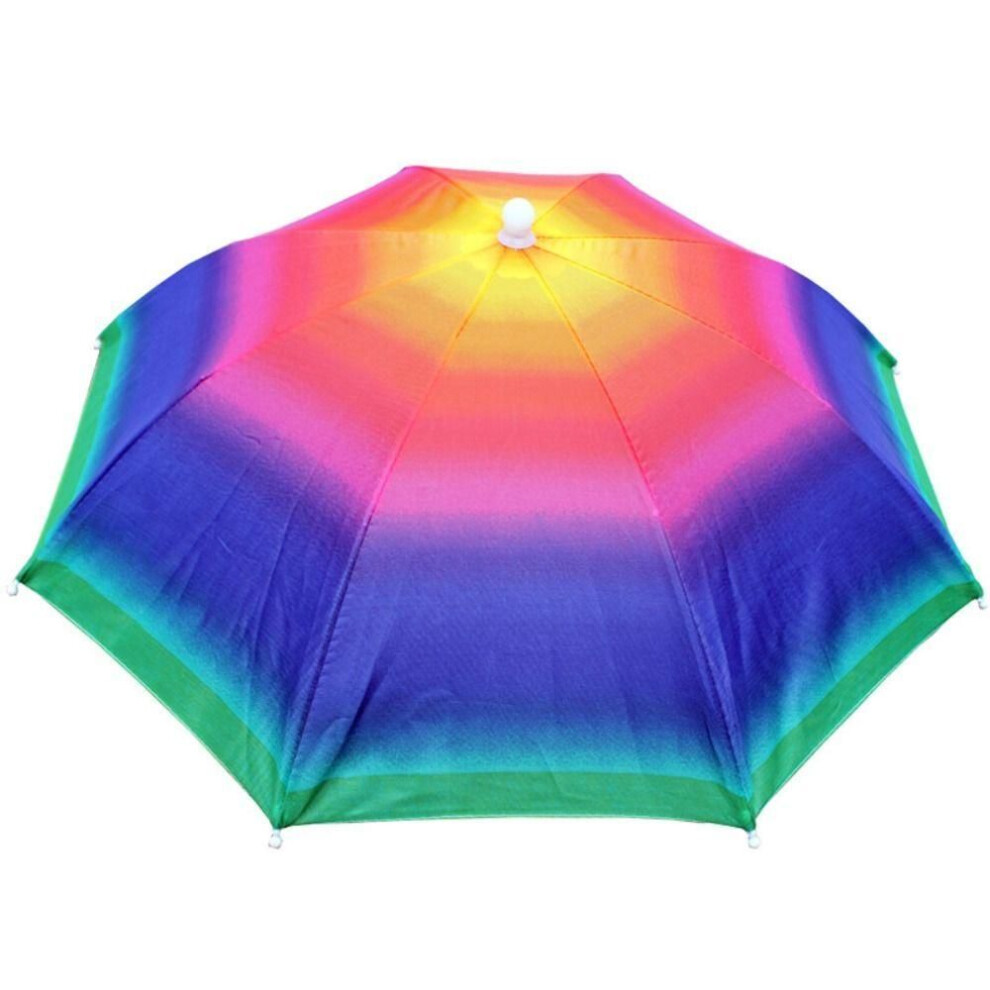 (style 8) Foldable Rain Umbrella Hat Waterproof Fishing Headwear Cap Sunshade Beach Umbrella Hat  Camping