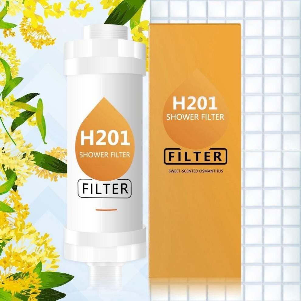 (Sweet-scented osmanthus) Lavender Improve Hair Skin Water Purifier Bathroom Accessories Shower Head Filter Water Softener
