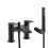 NES Home Vago Matte Black Deck Mounted Waterfall Bath Shower Mixer Tap 4