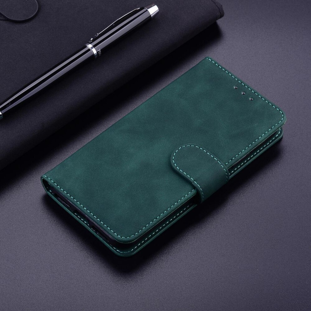 (green, Xiaomi Redmi 10/Redmi 10 2022) Solid Color Skin Leather Phone Wallet Case Book Stand For Iphone 14 Samsung Xiaomi Google Women Men Green Card Slot Magnetic Shockproof Flip Cover Bag