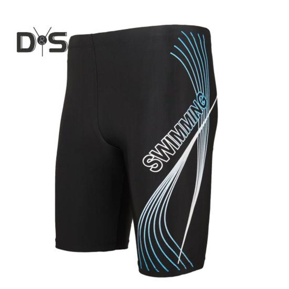 (blue, XL) Summer Men Swim Shorts High Waist Letter Print Beach Tight Swimming Trunks Quick Drying Sports Surf Shorts Trunks Swimsuit