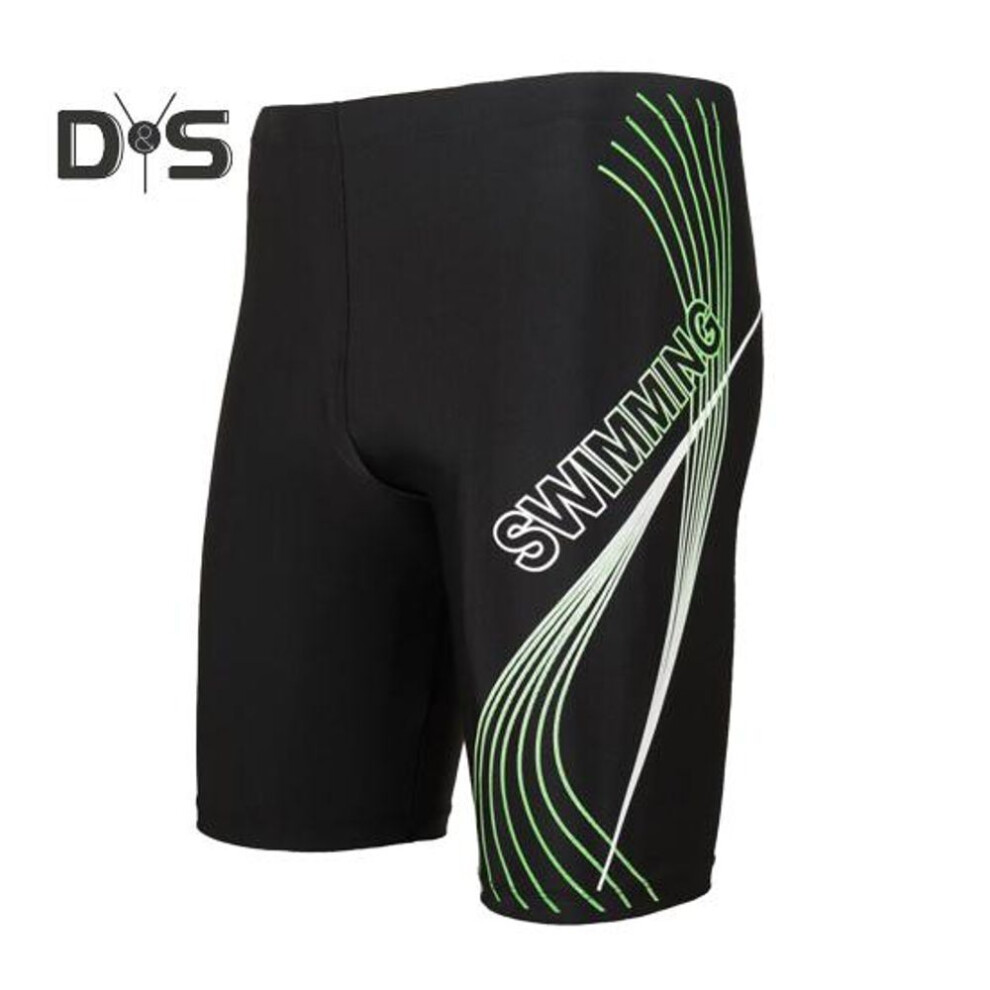 (yellow, XL) Summer Men Swim Shorts High Waist Letter Print Beach Tight Swimming Trunks Quick Drying Sports Surf Shorts Trunks Swimsuit