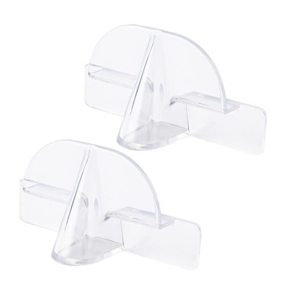 2pcs Glasses Holder Transparent Wall-mounted Storage Rack Simple Installation Self-adhesive Sunglasses Storage Hanger