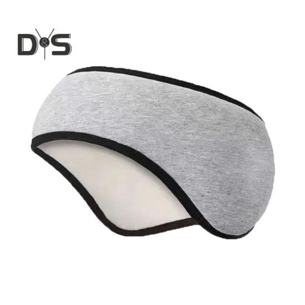 (grey) Ear Warmers Headband Soundproof Sleep Ear Wrap For Men Women Winter Fleece Earmuff For Cold Weather Running Cycling Skiing