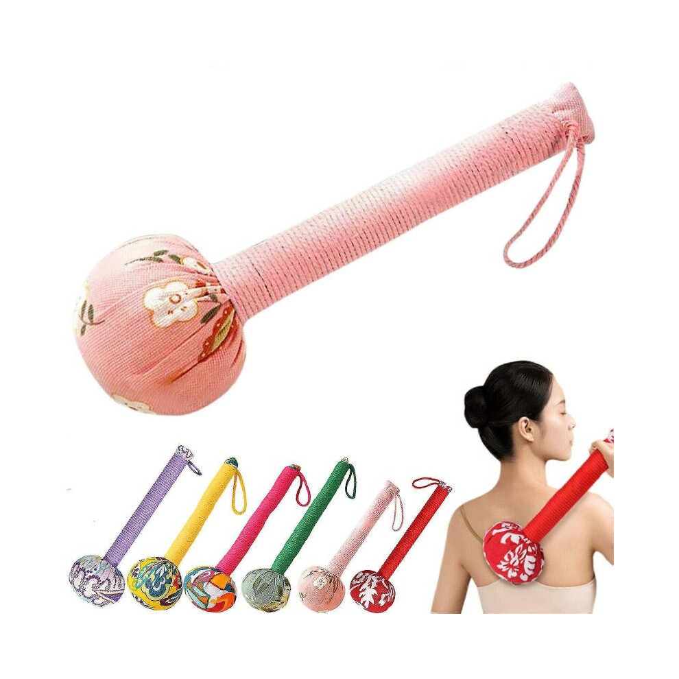 Pink (31Cm, ) Manual Body Lymphatic Massage Hammer, Wormwood Massage Hammer, Lymphatic Hammer-Yvan