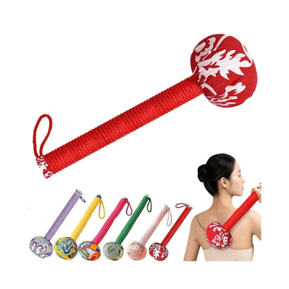 Red (26Cm, ) Manual Body Lymphatic Massage Hammer, Wormwood Massage Hammer, Lymphatic Hammer-Yvan