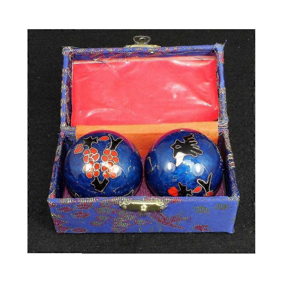 (bird tree) Chinese Health Ball Daily Exercise Stress Relief Handball Therapy Massager Balls