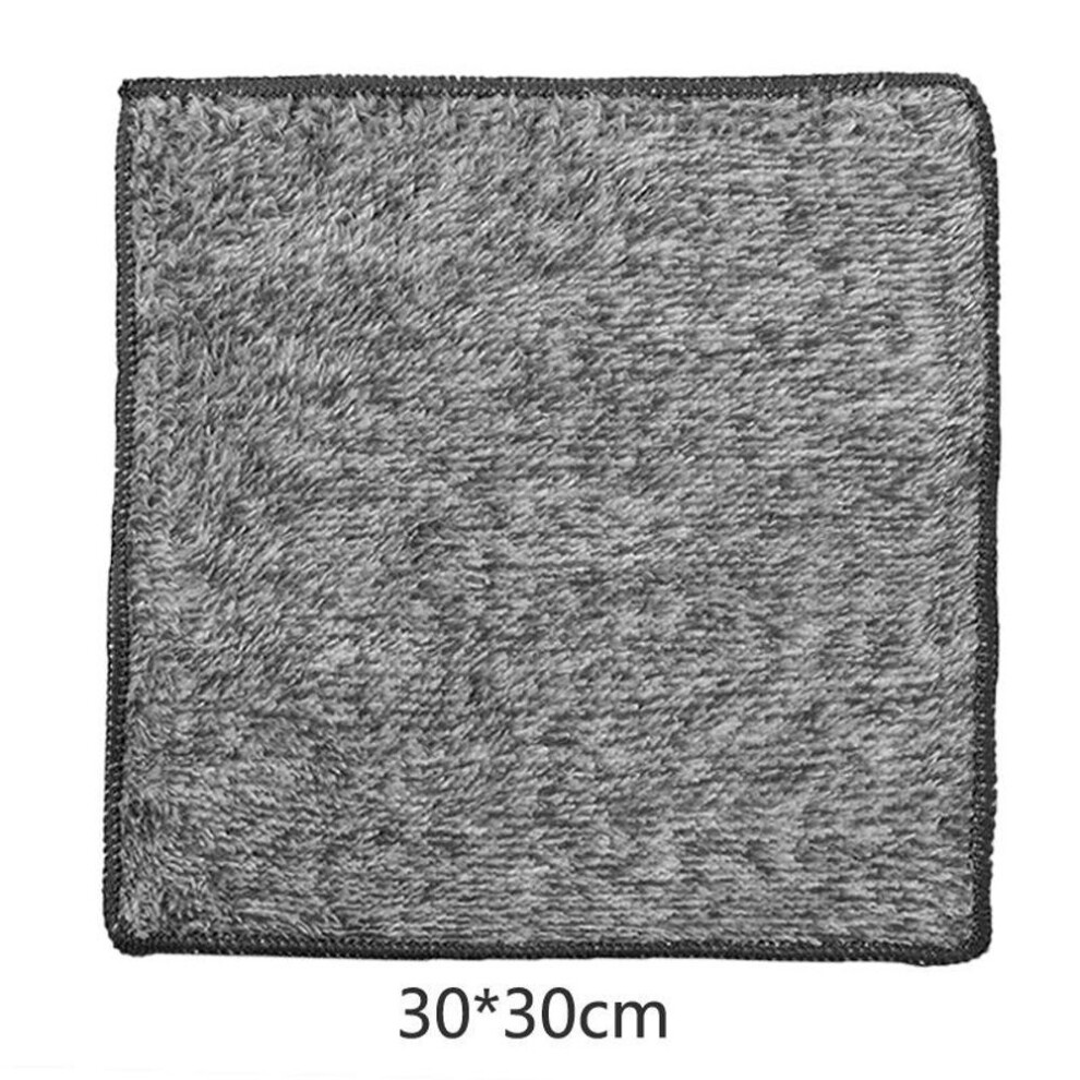 (grey, 30*30cm) Microfiber Kitchen Towel Set Bamboo Fier Towels For Kitchen Napkin Soft Dish Cloth Absorbent Cleaning Cloth Rags