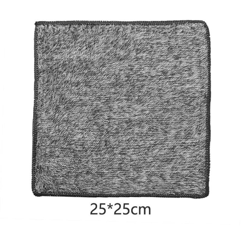 (grey, 25*25cm) Microfiber Kitchen Towel Set Bamboo Fier Towels for Kitchen Napkin Soft Dish Cloth Absorbent Cleaning Cloth Rags