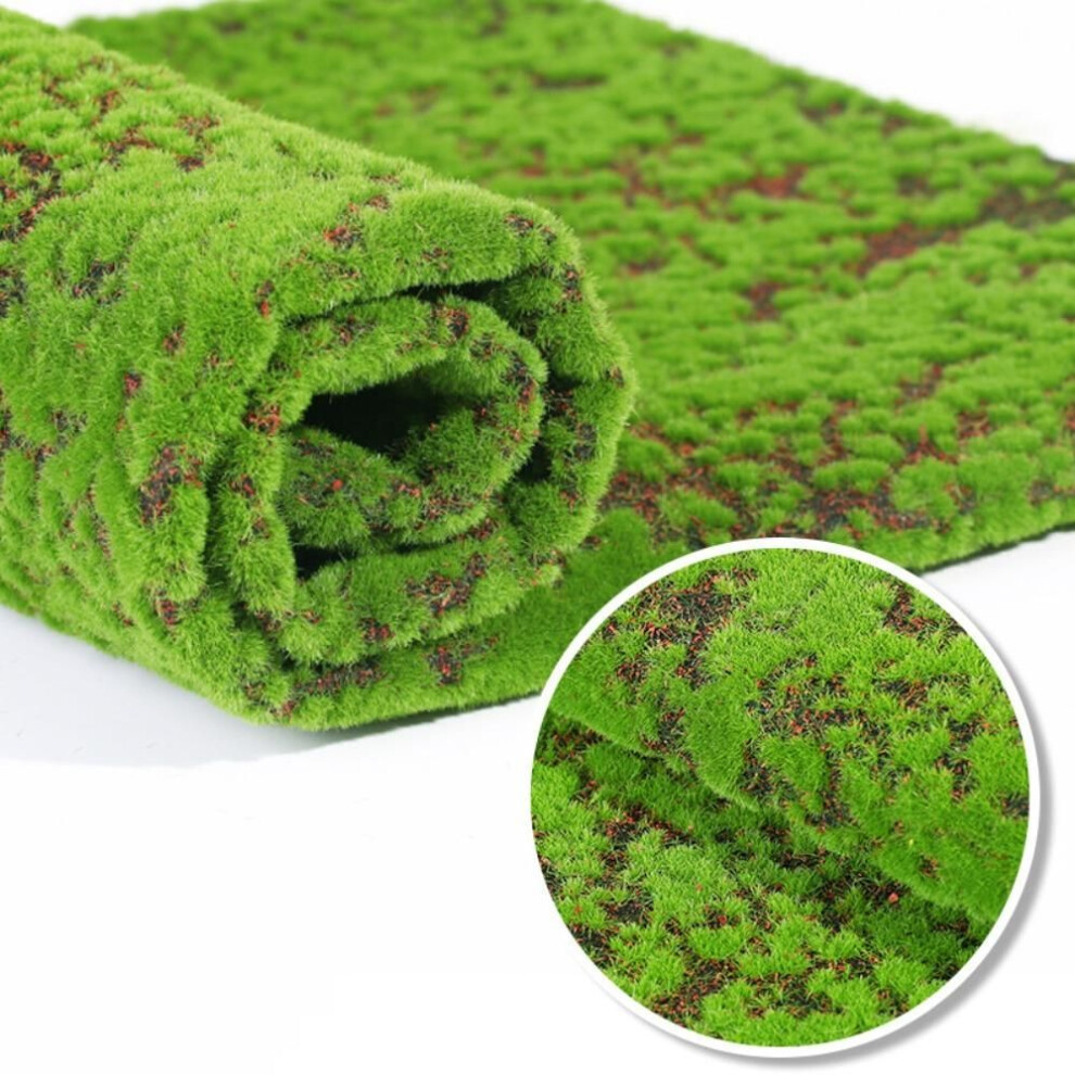 (Red Dot) Eternal Life Artificial Moss Carpet Durable Simulation Moss Sheet Fake Moss Grass Turf  Wall