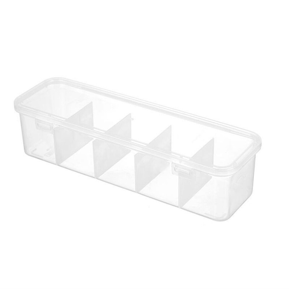 1pc Home Classification Pp Transparent With Lid Office Data Cable Organizer Dustproof Card Organizer Clutter Collection Box