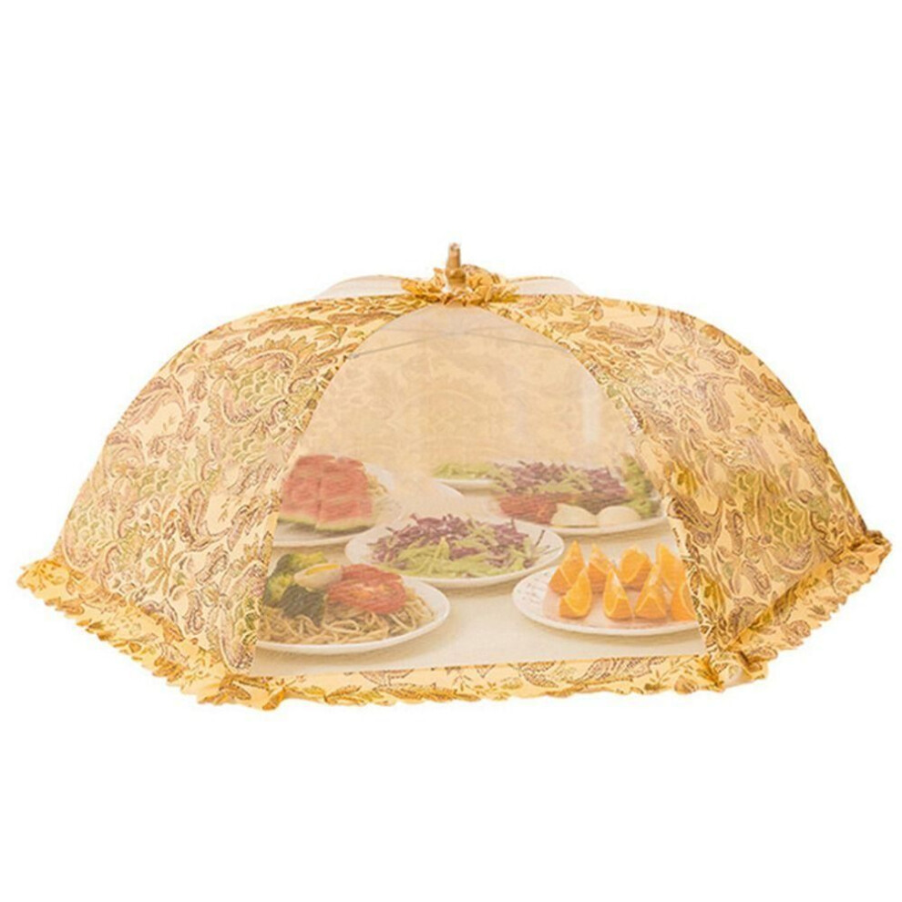 (60X60cm) Dish Tent Dining Table Umbrella Shape Anti Mosquito Table Cover Kitchen Gadgets Food Cover Food Lid