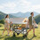 Outsunny Outsunny Outdoor Push Pull Wagon Stroller Cart w/ Canopy Top Grey 1