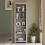 Vida Designs (Grey & Oak) Arlington 5 Tier Bookcase Shelf Library Storage 6