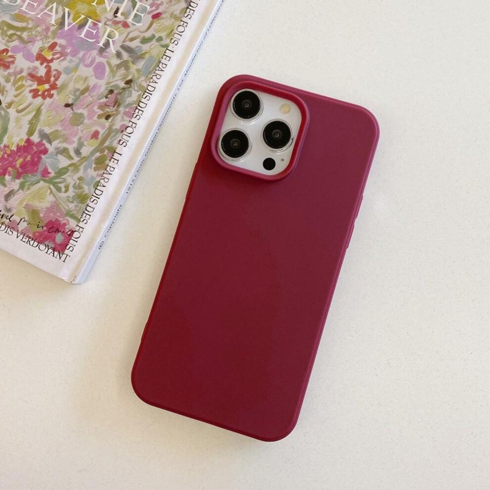 (wine red, iPhone XR) 18 Colors To Choose Ultra Thin Phone Case For Iphone 16 16e 16 Pro Max 16 Plus 15 14 13 12 11 Xr Xs Max 6 7 8 Plus Se Solid Color Protective Cover