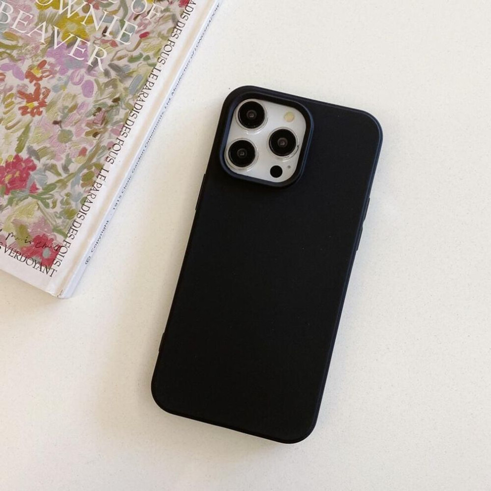 (black, iPhone 12 Pro) 18 Colors to Choose Ultra Thin Phone Case for iPhone 16 16e 16 Pro Max 16 Plus 15 14 13 12 11 XR XS MAX 6 7 8 Plus SE Solid Color Protective Cover