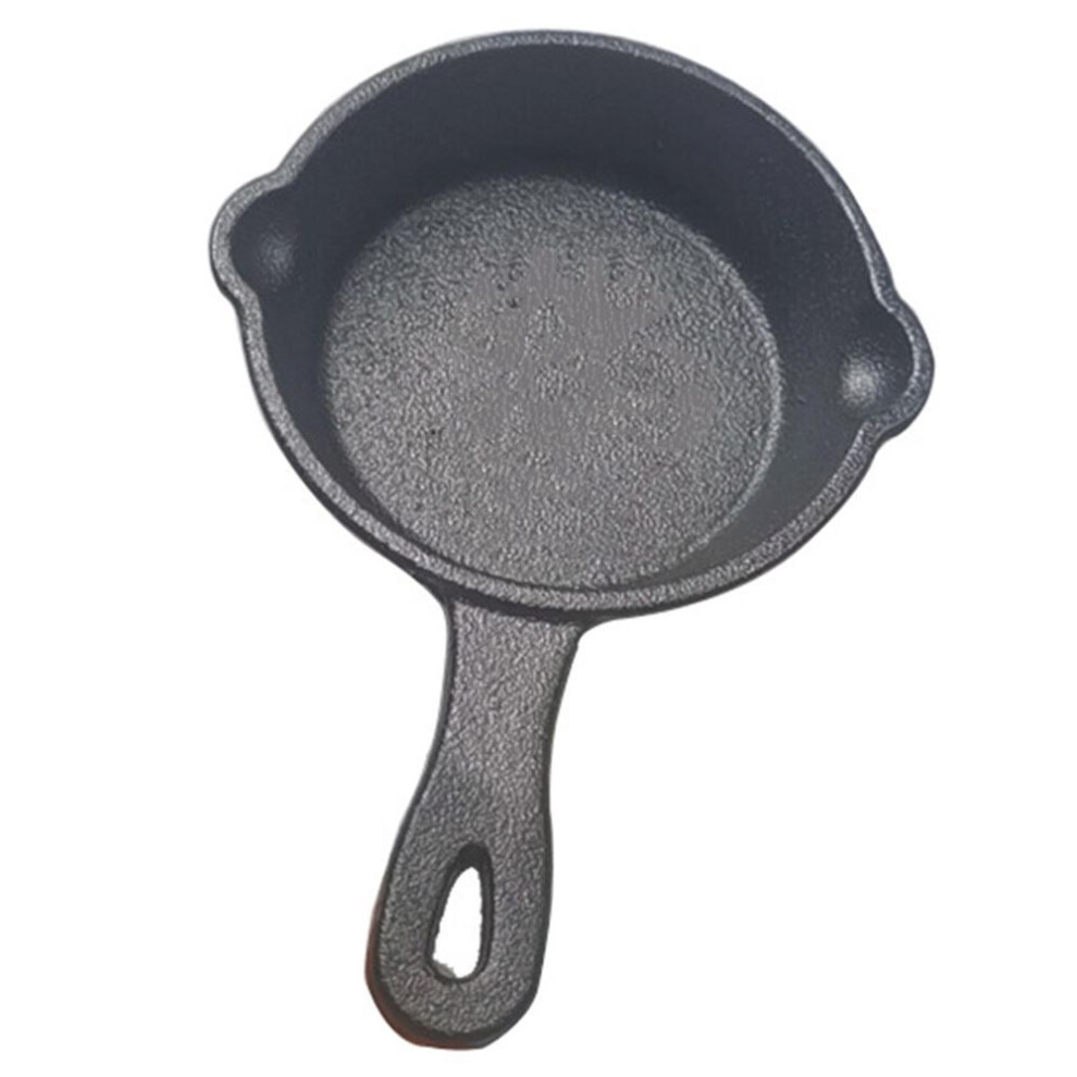 8.5cm Small Fry Pan Steak Pot Non Stick Cast Iron Material Wok Pans With Handle For Home Induction Electric Gas Cooktop