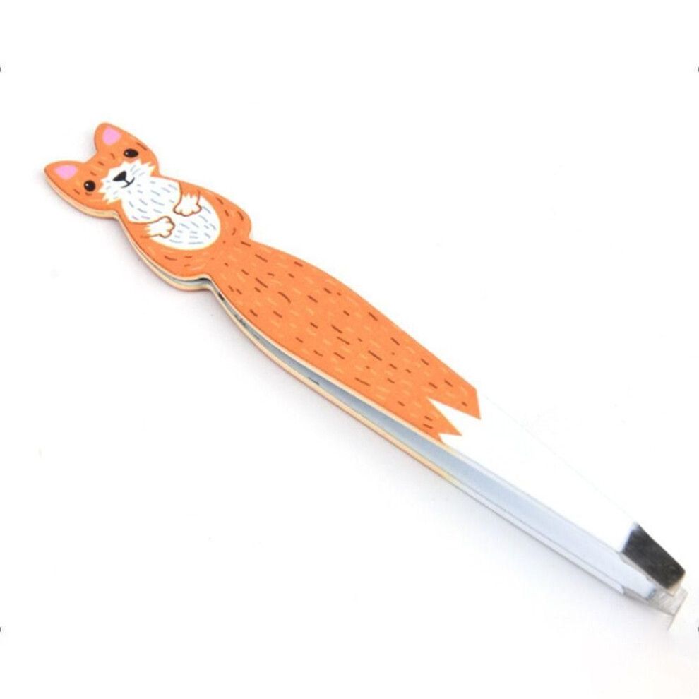 (04) Cute Eyebrow Tweezers Cartoon Animals Eyelash Curler Professional Eye Brow Clips  Women