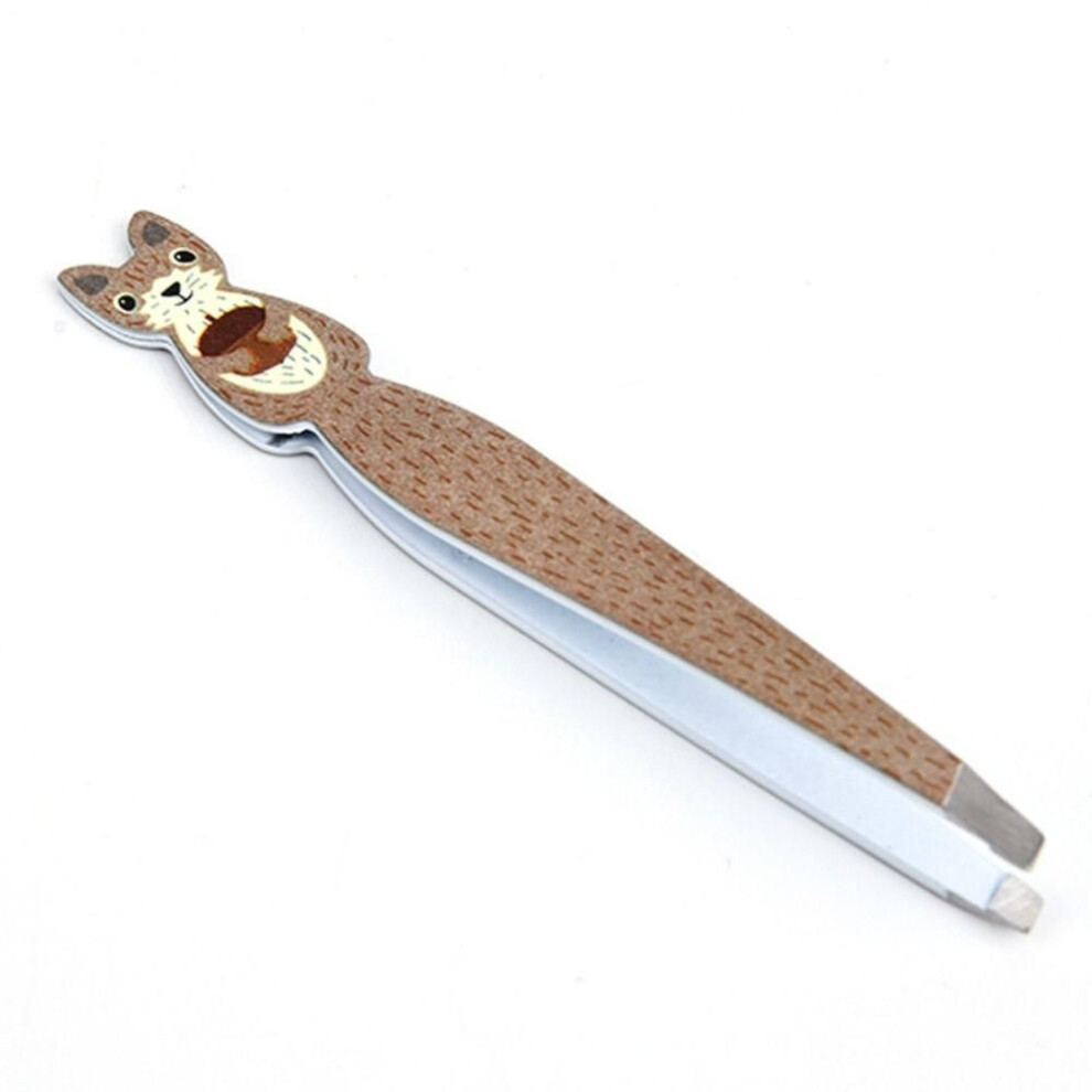 (05) Cute Eyebrow Tweezers Cartoon Animals Eyelash Curler Professional Eye Brow Clips  Women