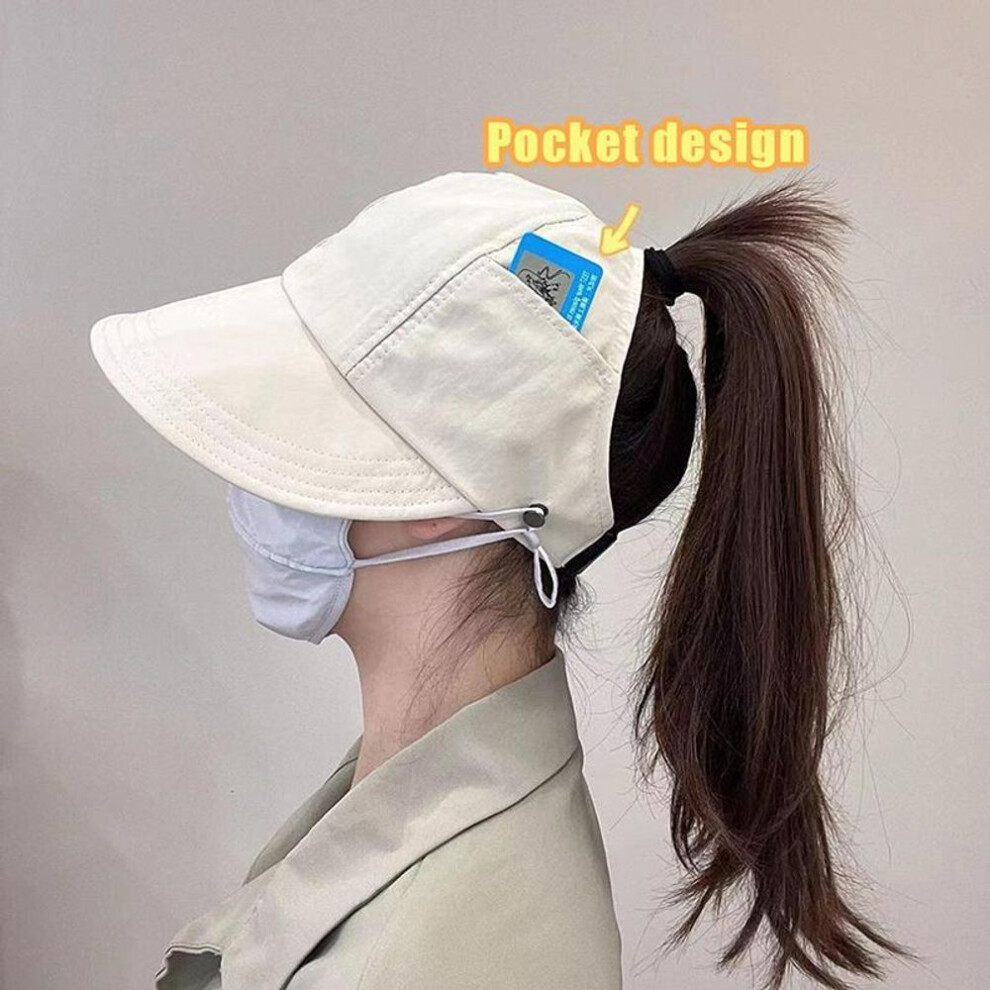 (A10) Multi-Functional Uv Protection Hat Adjustable Fisherman Cap Sun Visors Hat Portable Foldable Wide Brim Sun Protection Hats
