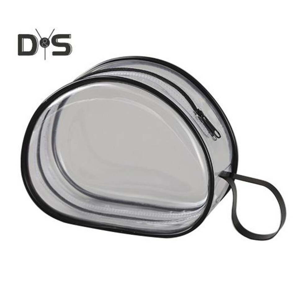 (black) Chest Pad Bag Transparent Bra Bag Zipper Closure Waterproof Cosmetic Jewelry Storage Pouch Compact Organizer For Trips Camping Gym