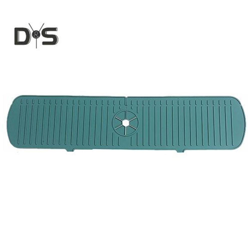 (green, L) Sink Splash Guard Soft Flexible Quick Dry Universal Drip Catcher Tray Sink Faucet Drying Mat Splash Catcher Kitchen Supplies