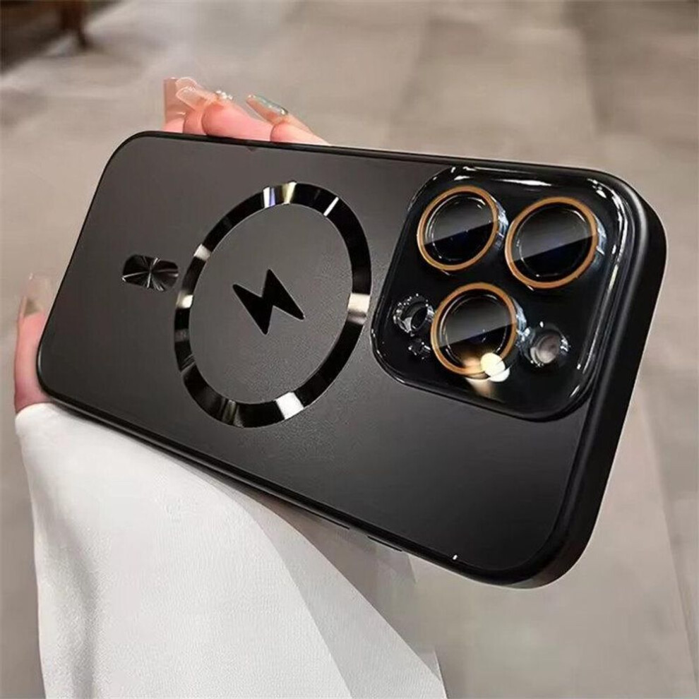 (black, iPhone 14 Pro) For Magsafe Lightning Ag Matte Case For Iphone 16 15 14 Plus 13 12 Pro Max 11 Camera Protector Magnetic Wireless Charge Cover
