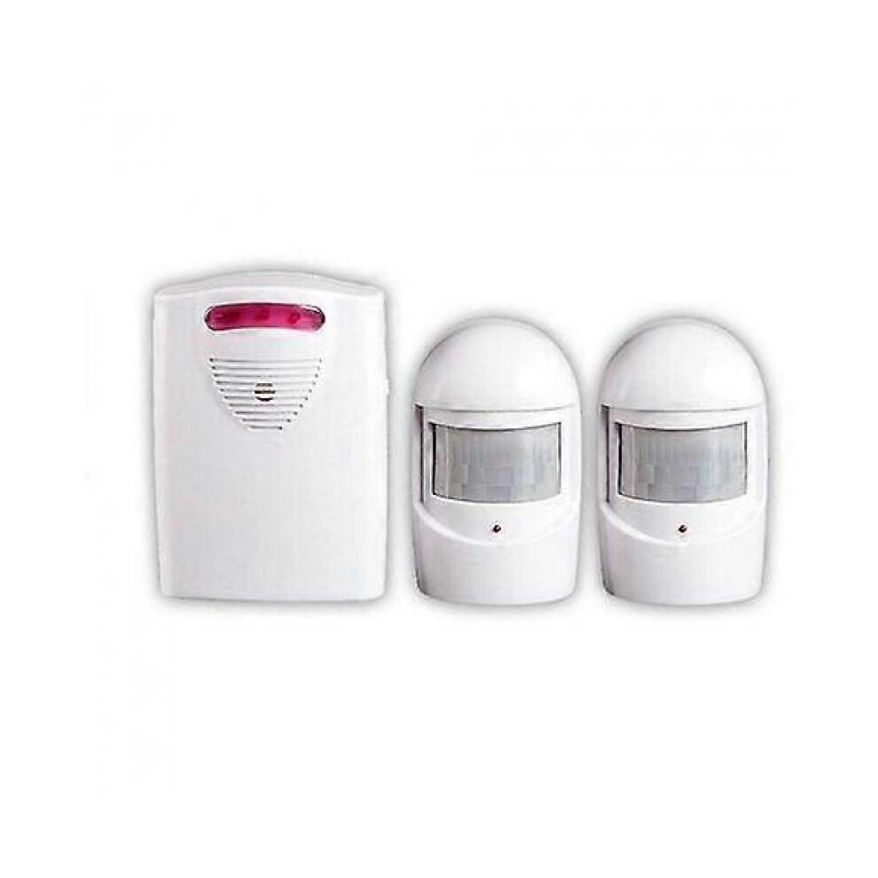 Security Alarm System, 1 Receiver And 2 Weatherproof Pir Motion Detectors For Yard/Garage/Barn 5004229919032
