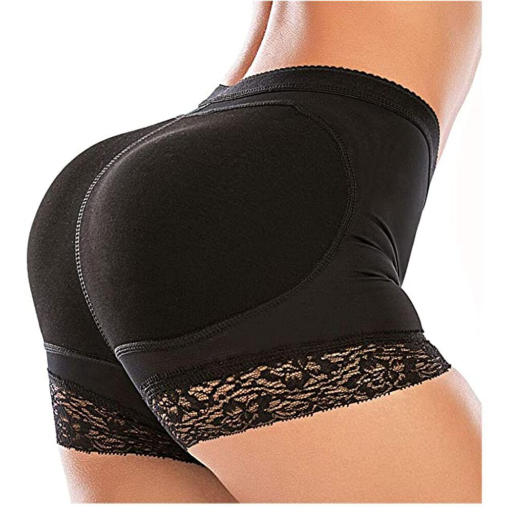 (black, S) 1 pcs Padded Panties Push Up Boyshorts Women's Seamless  Underwear Butt Panties Buttocks Booty Lifte Hip Enhancer Body Shaper