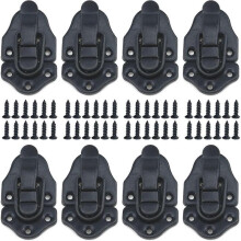 8 Pack Metal Box Buckle Lock Latch Buckle Box Buckle Buckle Black