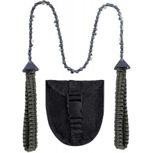 Pocket Chainsaw with Paracord Handle, Folding Chainsaw for Camping, Hunting, Emergency Outdoor Survival Gear Army Green