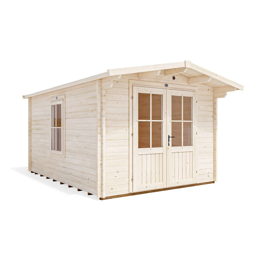 Dunster House Log Cabin, 45mm Wall Thickness, W3m x D4m / W10' x D13', Severn