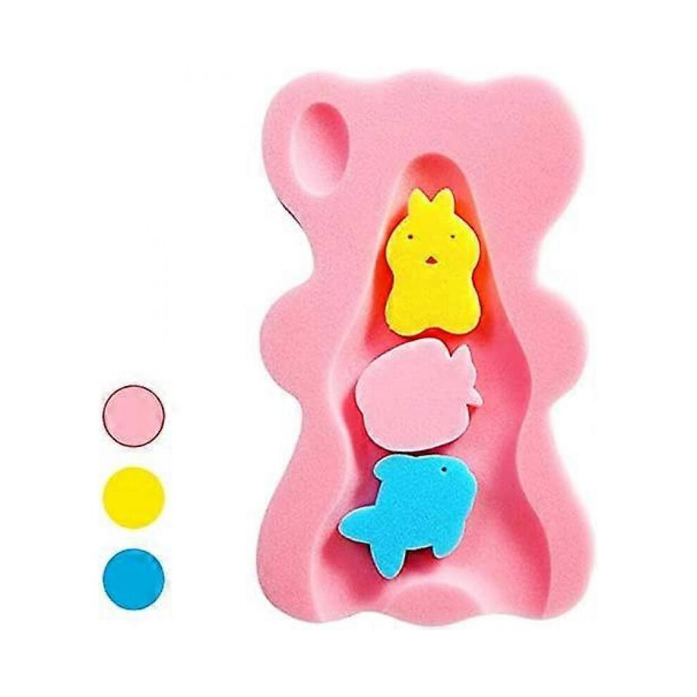 Eponge de bain pour bébé 1-3 ans Tapis de bain confortable et antidérapant pour bébé