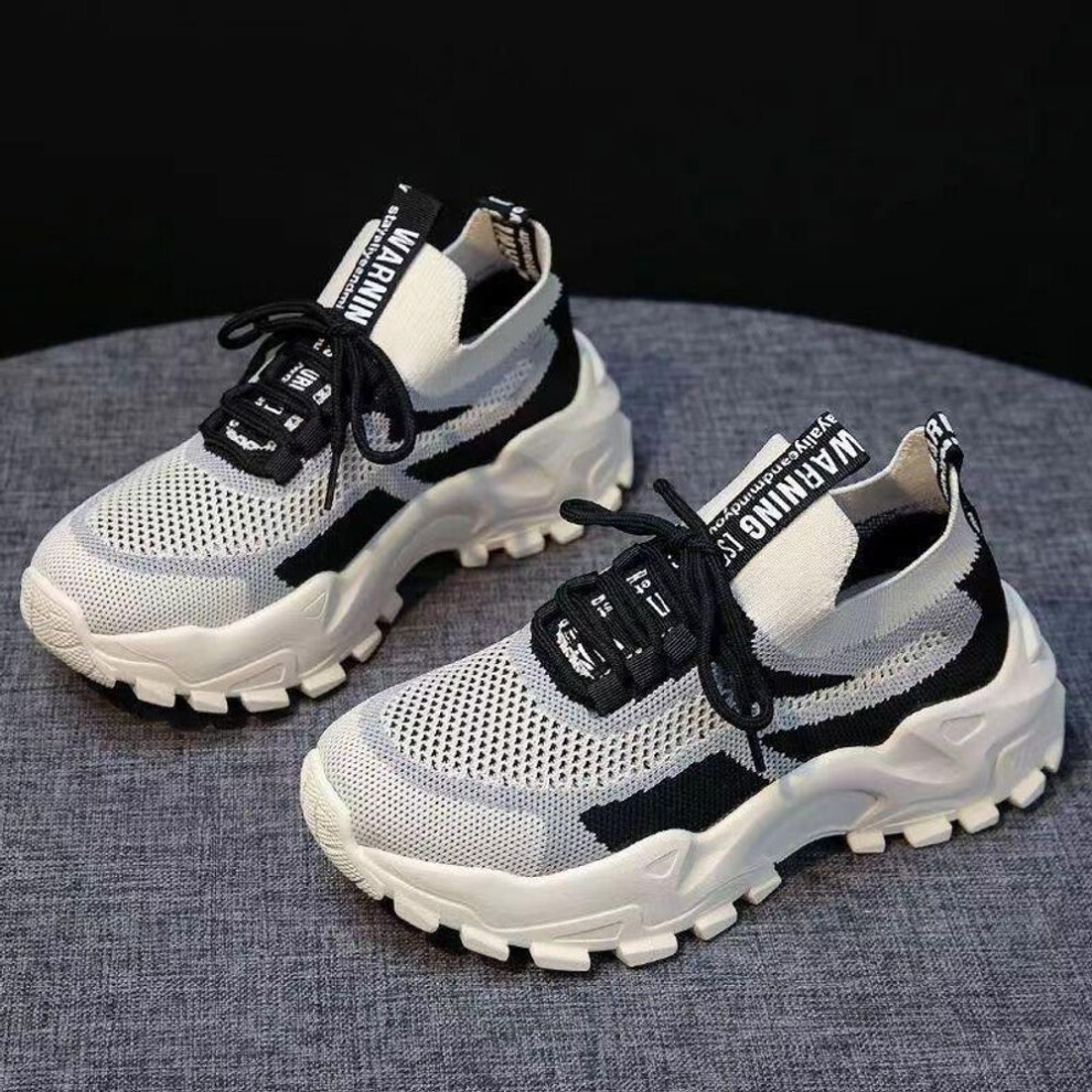 (grey, 37) Sneakers Women Platform Flat Shoes Woman Shoes Green Casual Trainers Ladies Chunky Sneakers Women Shoes