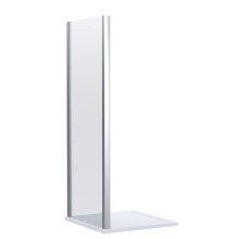 Contemporary Shower Enclosure 8mm Glass Side Panel, 1000mm, Chrome