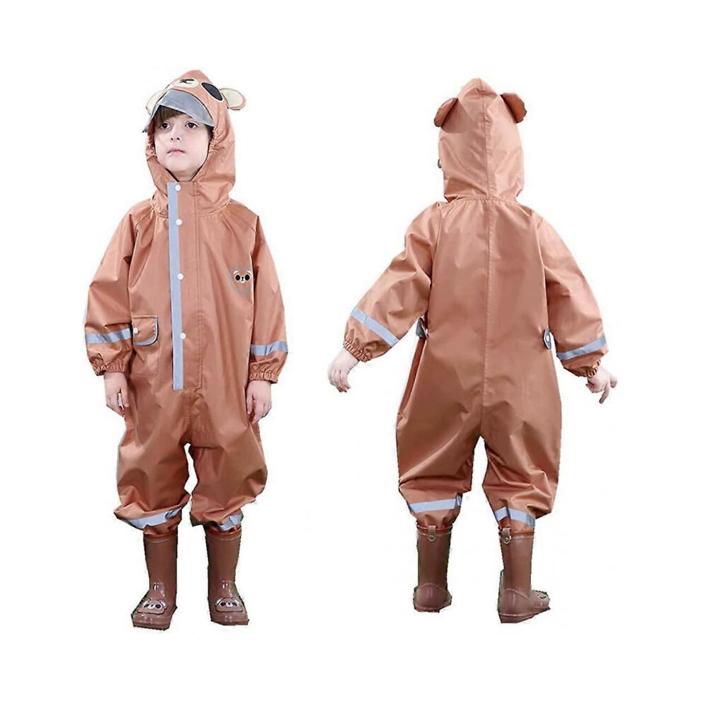 Combinaison de pluie pour enfant Combinaison de pluie pour bébé avec capuche Combinaison imperméable une pièce Kids